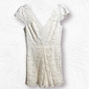 Ivory Lace Romper BCBGeneration